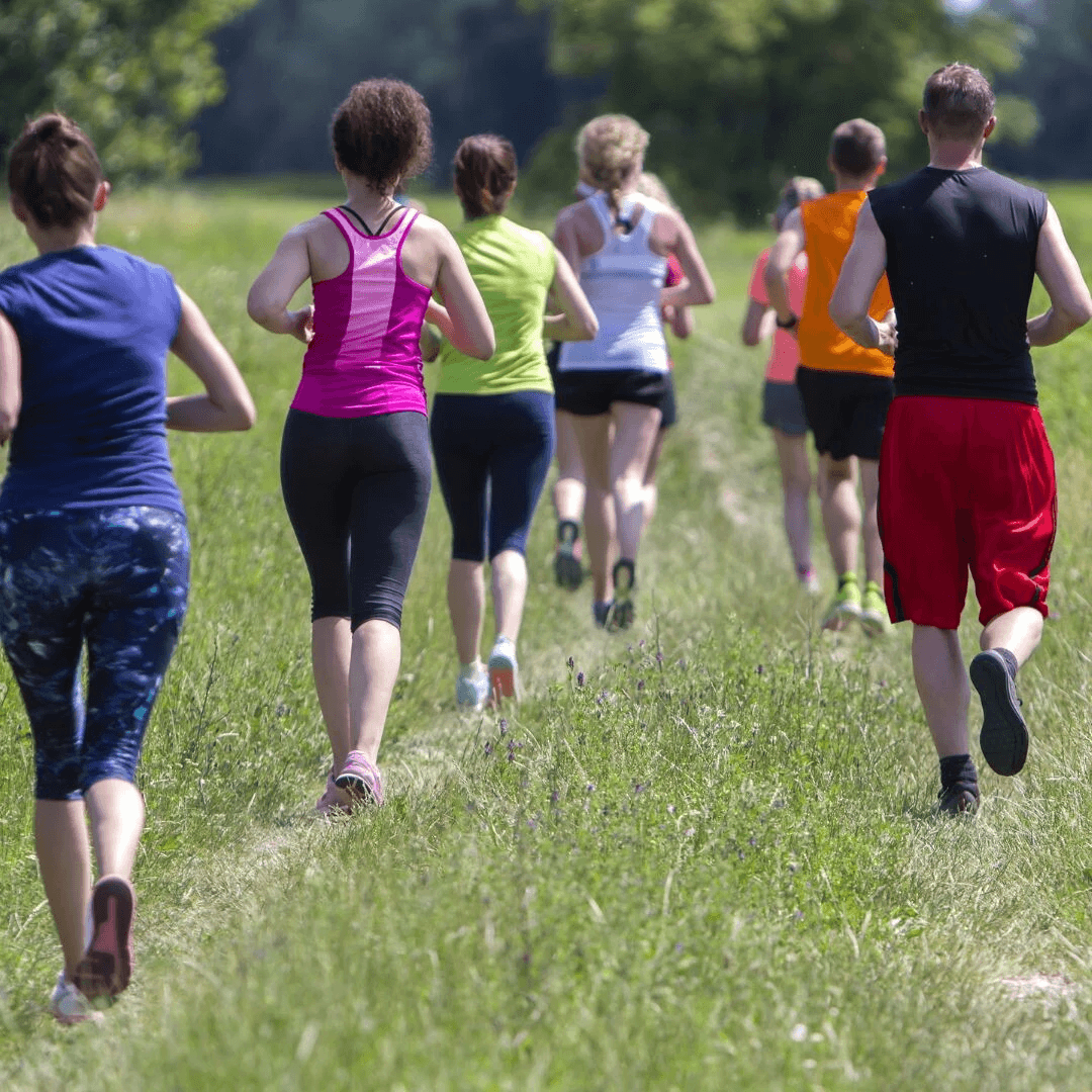 people running